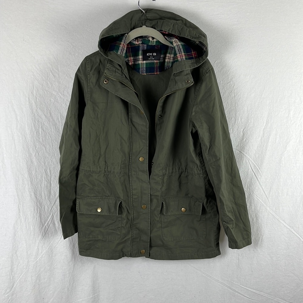 Active USA Olive Green Utility Jacket